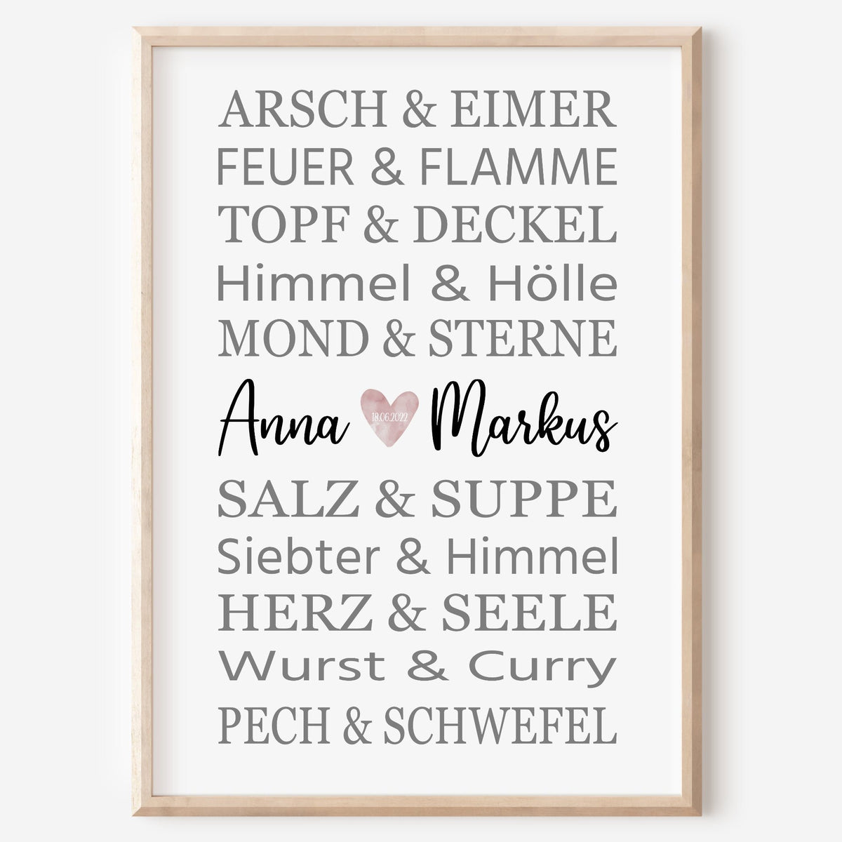 Poster Berühmte Paare Personalisiert Hochzeit Hochzeitstag Verlobung Heirat