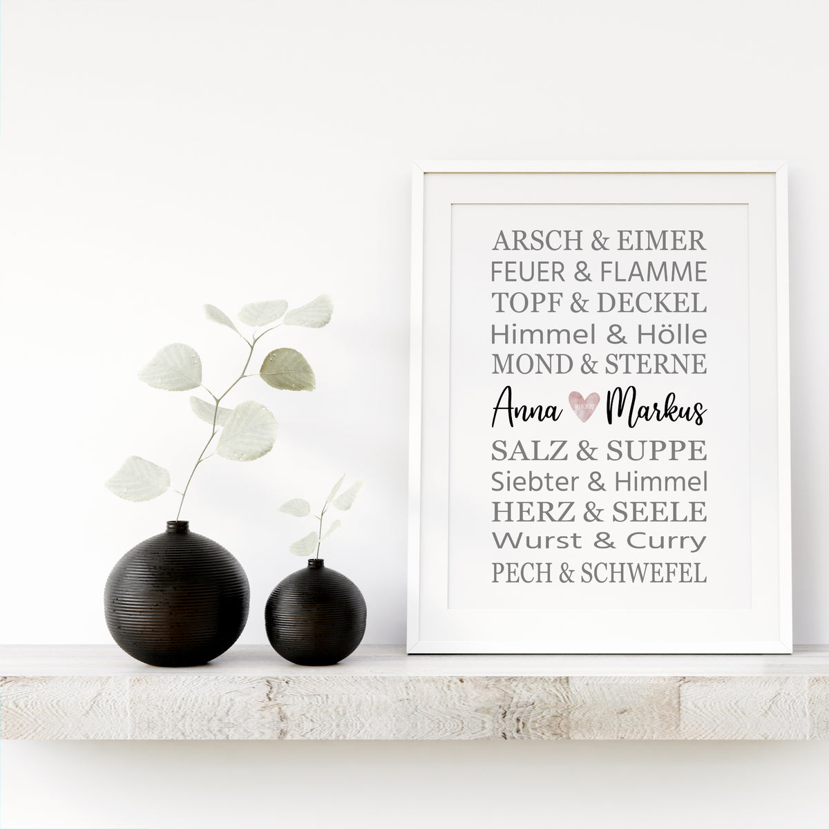 Poster Berühmte Paare Personalisiert Hochzeit Hochzeitstag Verlobung Heirat