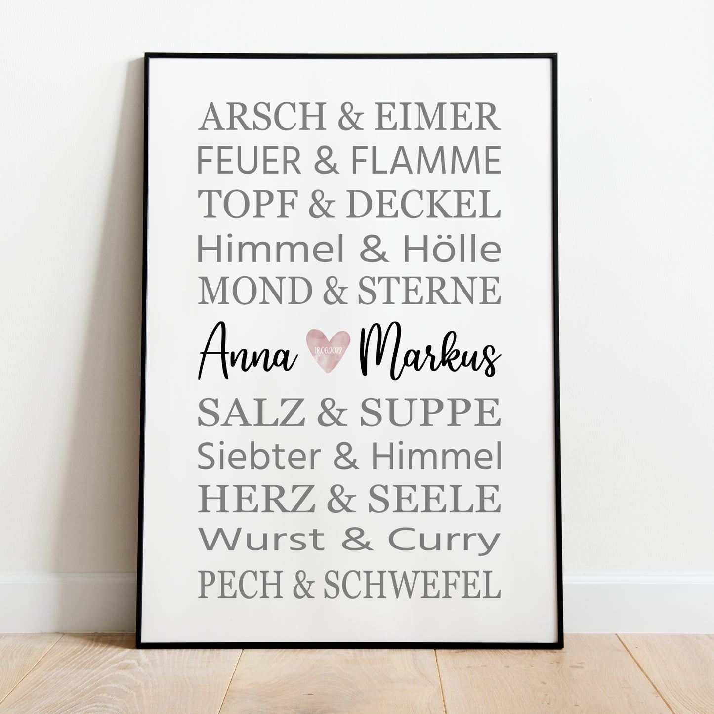 Poster Berühmte Paare Personalisiert Hochzeit Hochzeitstag Verlobung Heirat