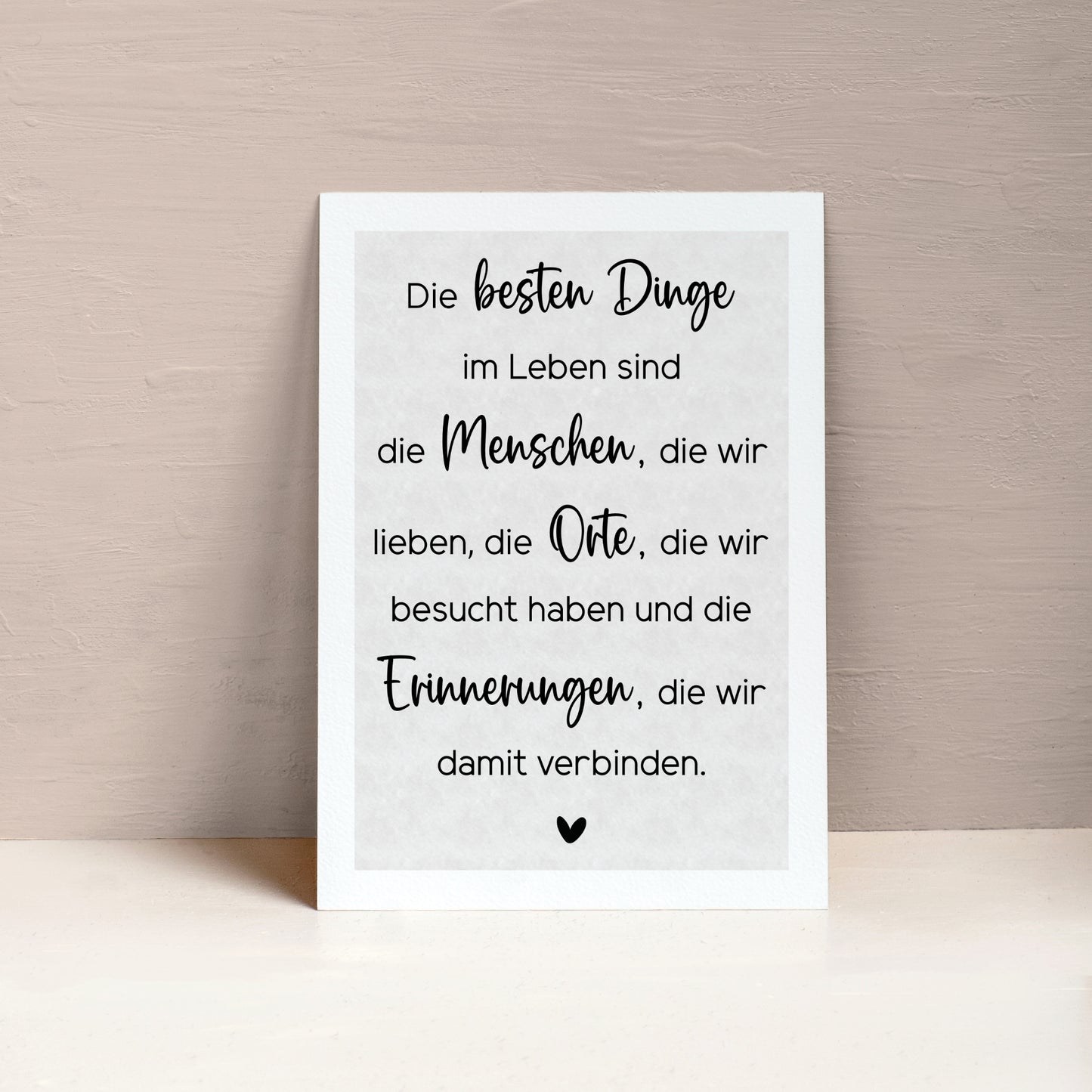 Beste Dinge Poster Zuhause Familie Home