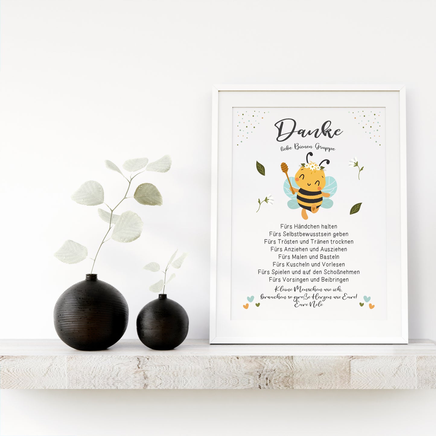 Abschiedsgeschenk Danke Kita Erzieherin Kindergarten Biene