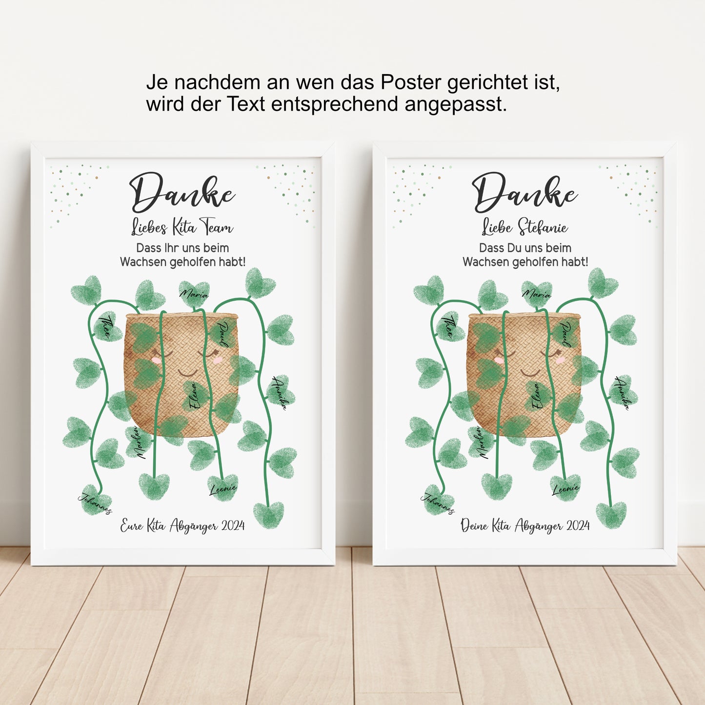 Abschiedsgeschenk Danke Kita Erzieherin Kindergarten Blume