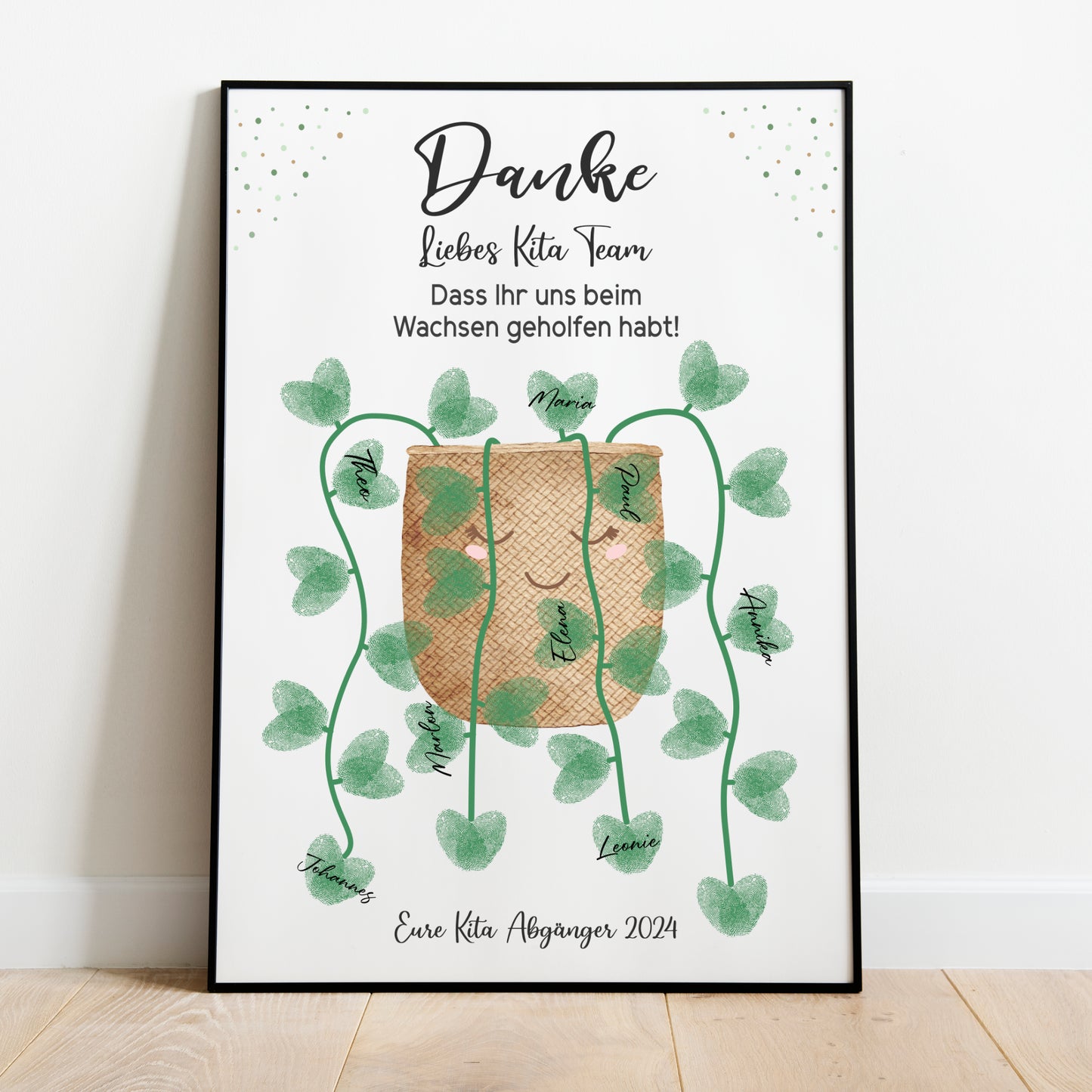 Abschiedsgeschenk Danke Kita Erzieherin Kindergarten Blume