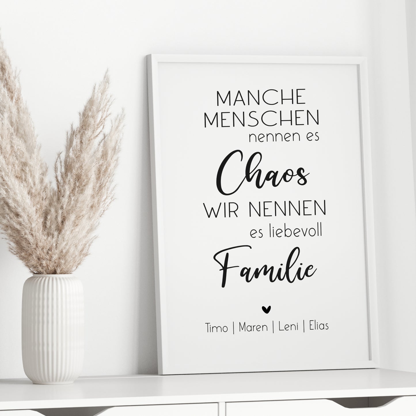 Chaos Familie Poster Home Wanddeko Haushalt Geschenk Wohnzimmer lustig Spruch