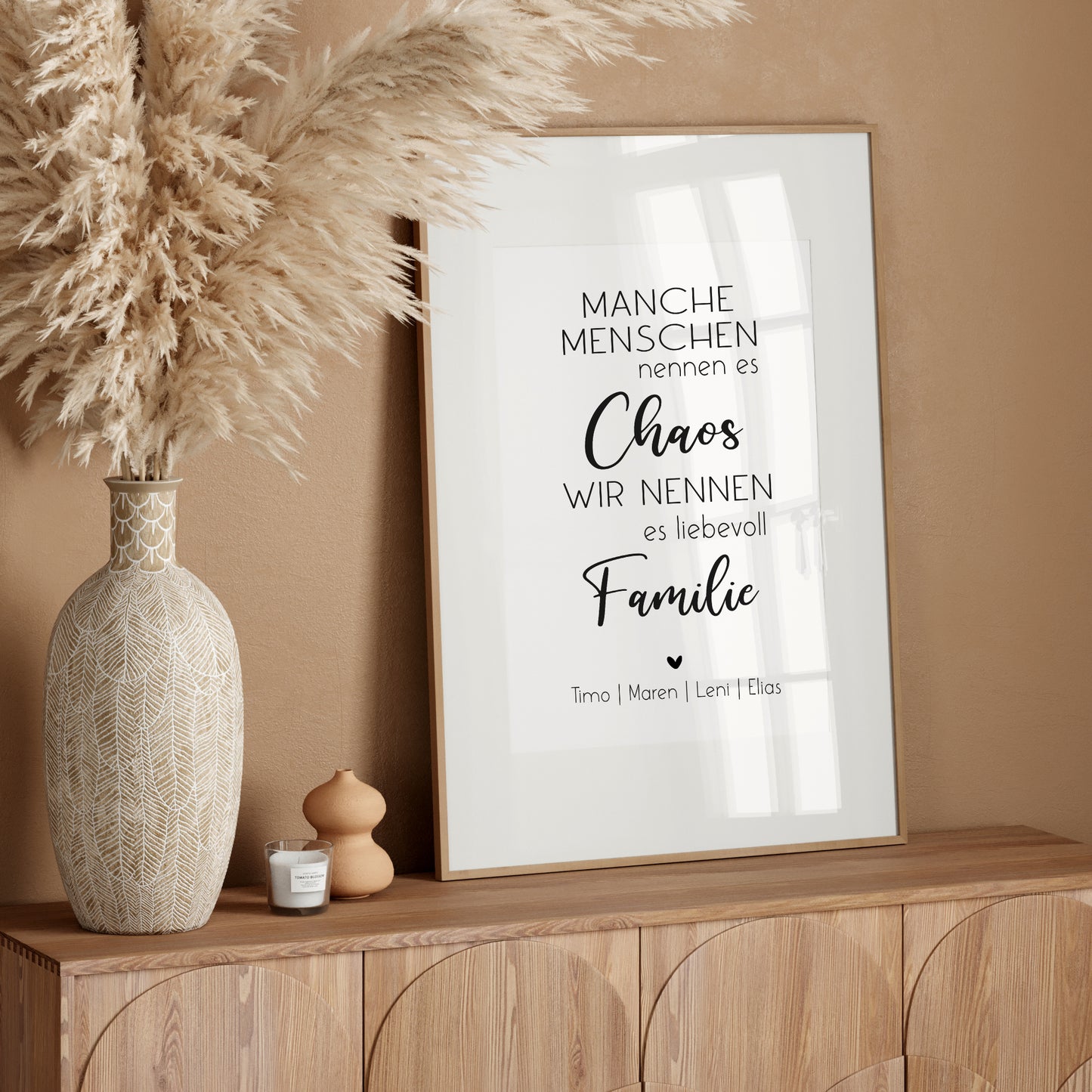 Chaos Familie Poster Home Wanddeko Haushalt Geschenk Wohnzimmer lustig Spruch