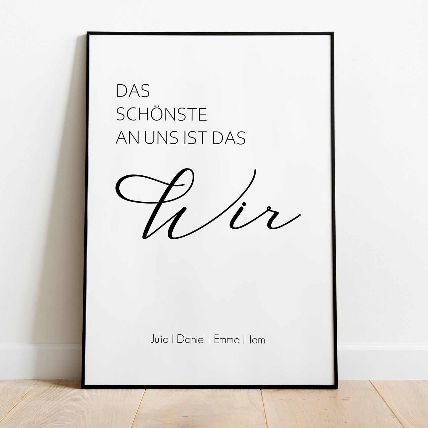 Familie Poster Home Zuhause personalisiert