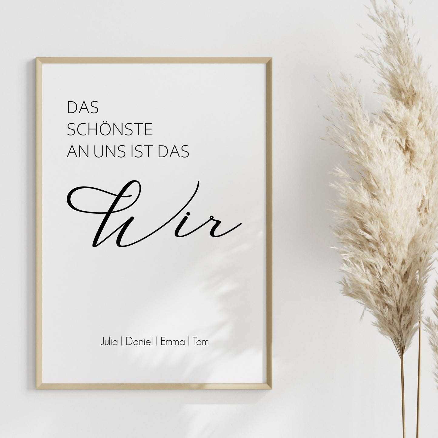 Familie Poster Home Zuhause personalisiert