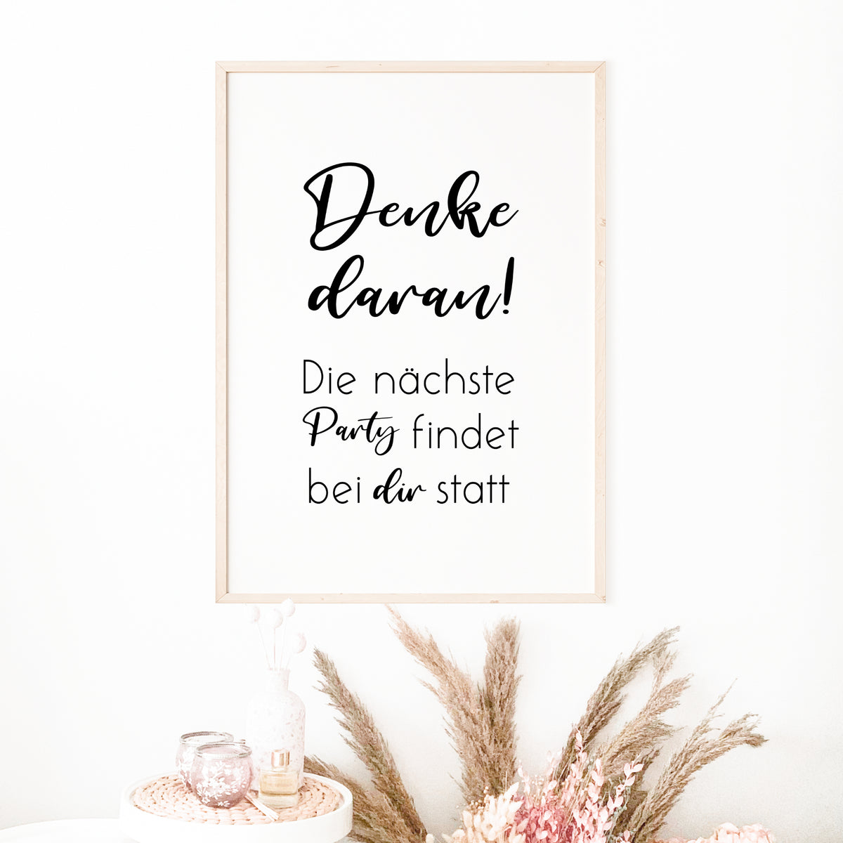 Denke Daran Poster Badezimmer Toilette Gäste WC