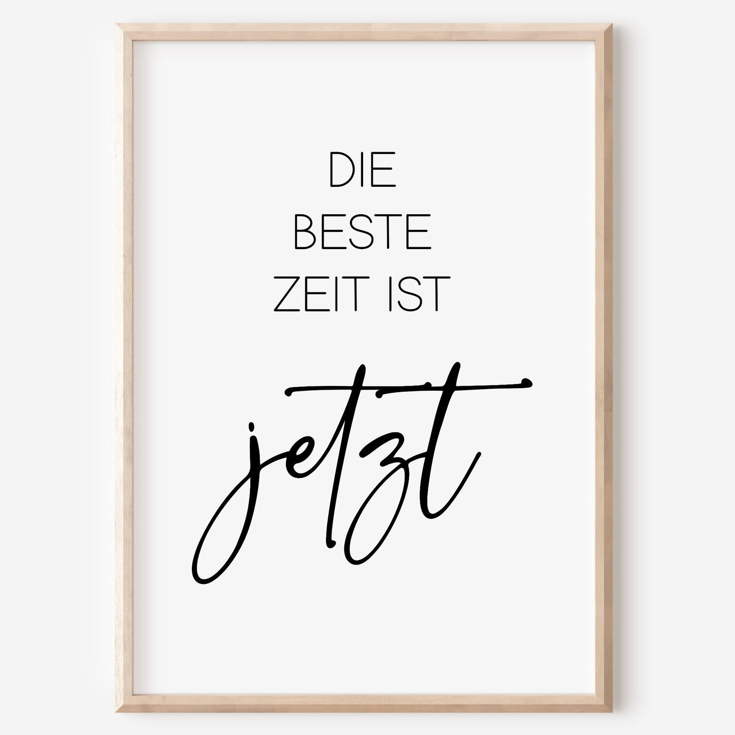 Beste Zeit Poster Home Zuhause Arbeitszimmer