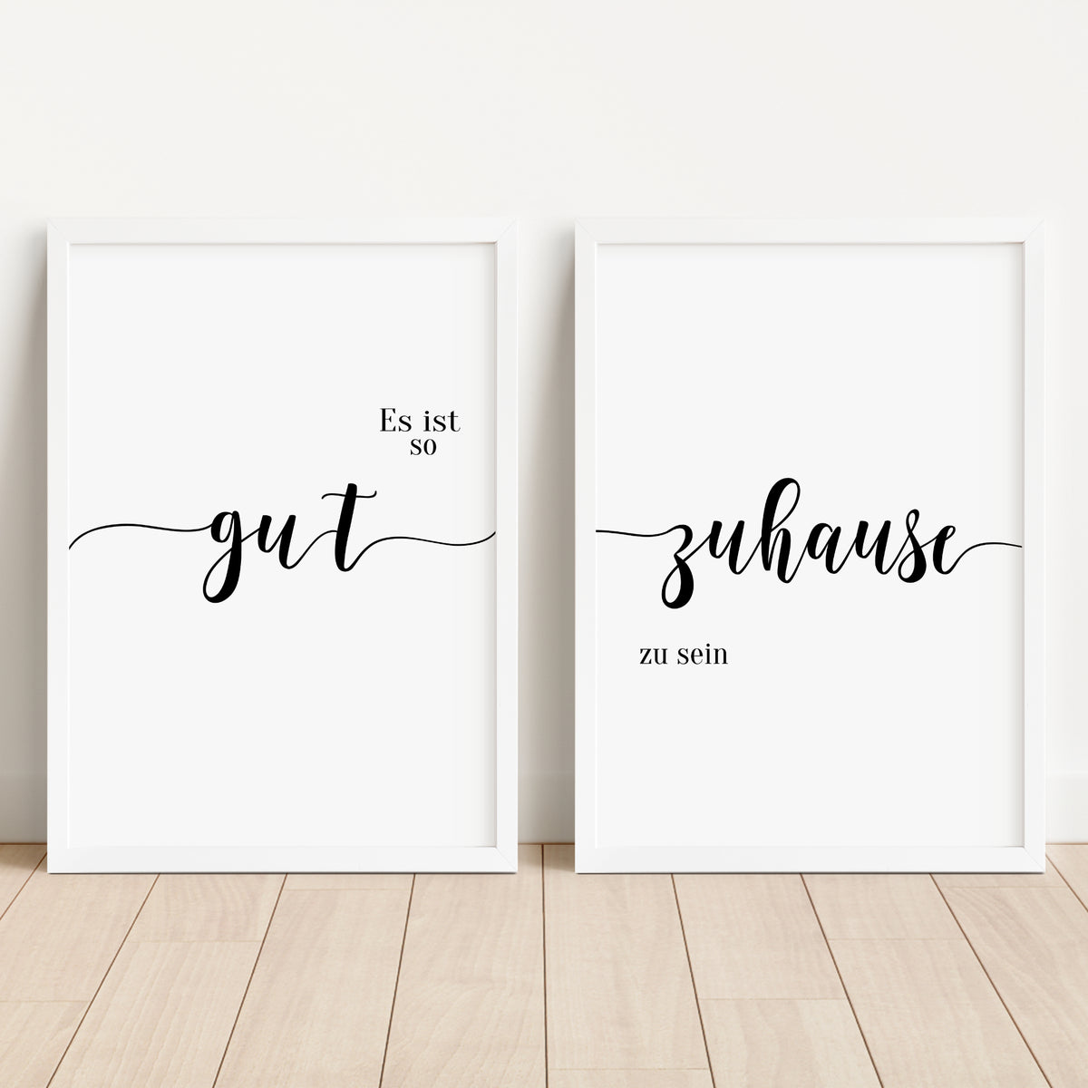 Es ist so gut 2er Set Poster Spruch Home Zuhause