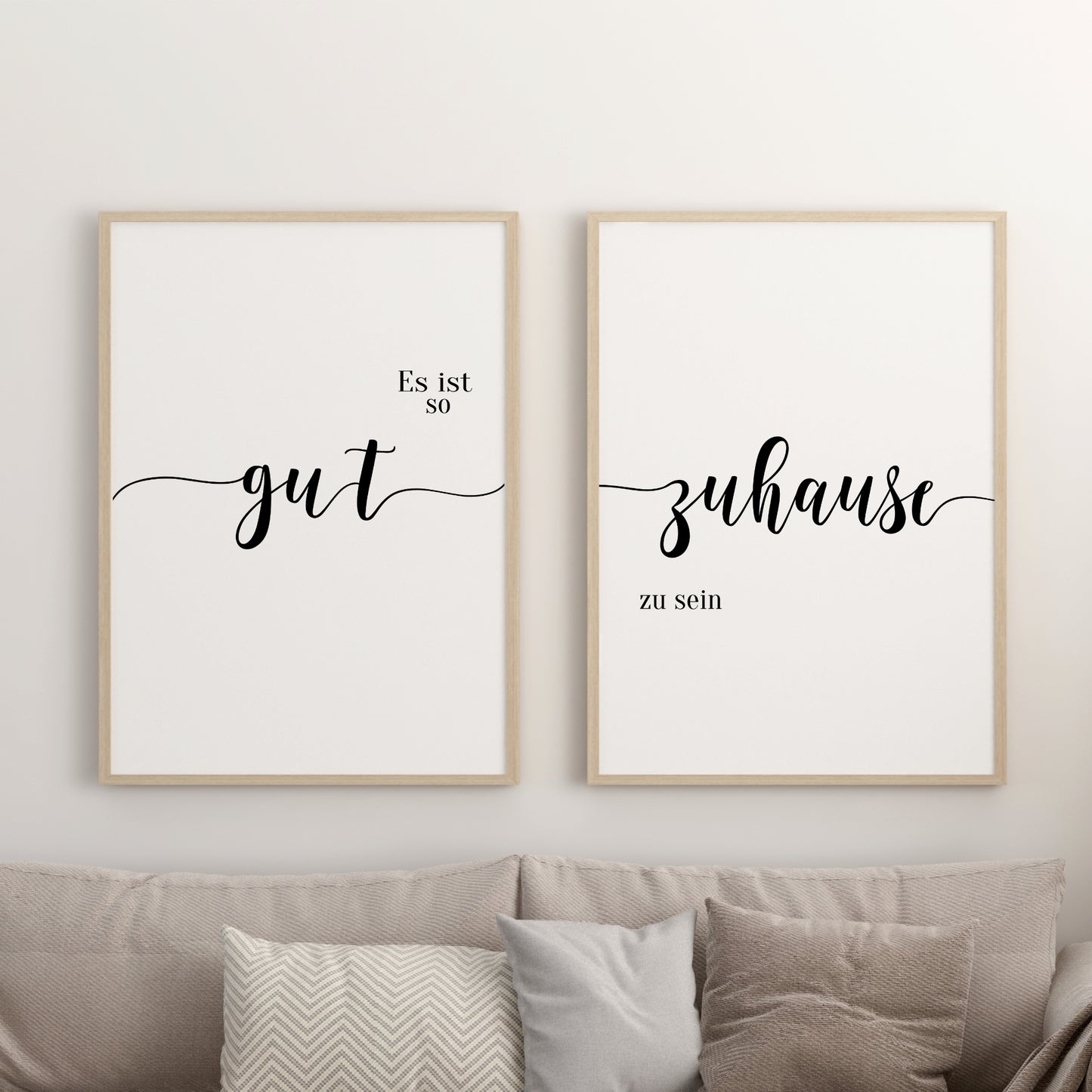 Es ist so gut 2er Set Poster Spruch Home Zuhause