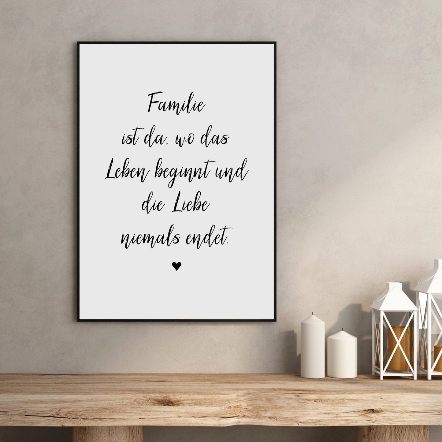 Familie Poster Spruch Home Zuhause