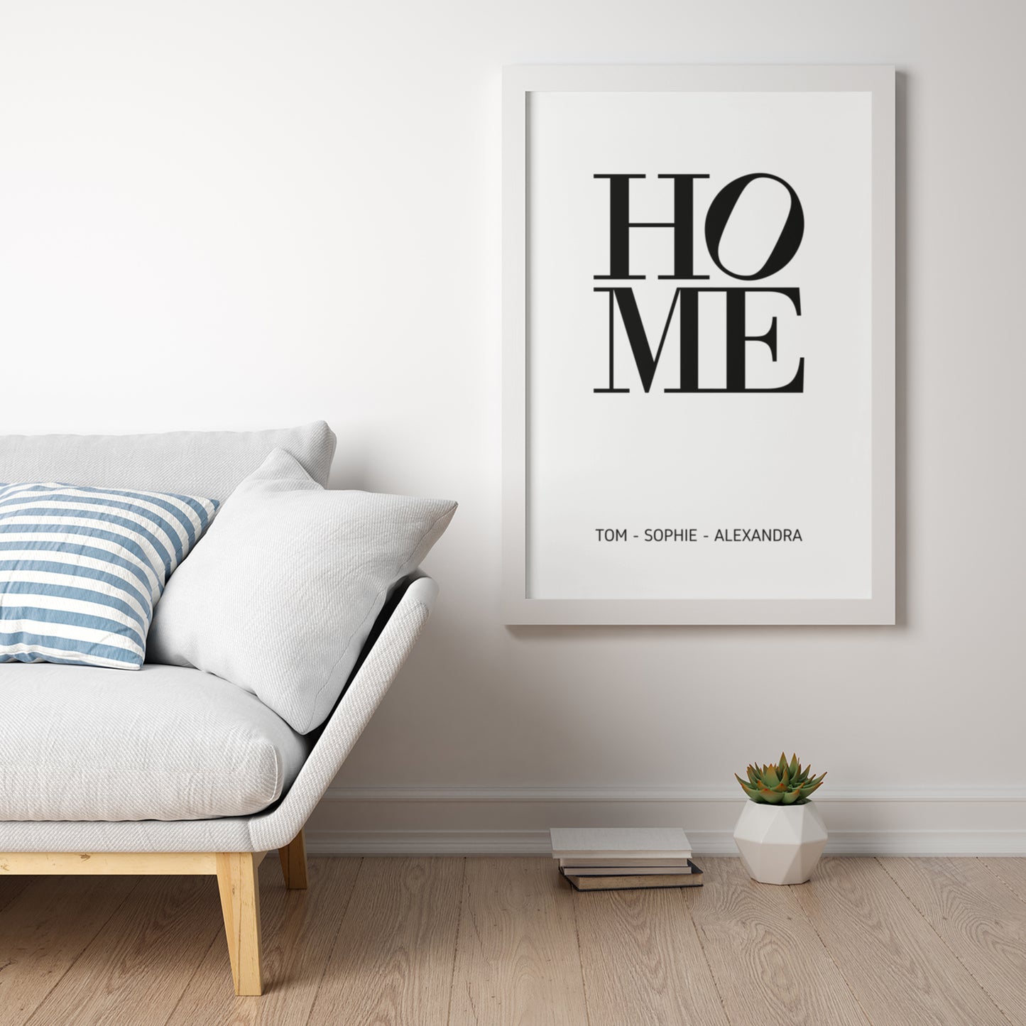 HOME Poster Familie Zuhause personalisiert
