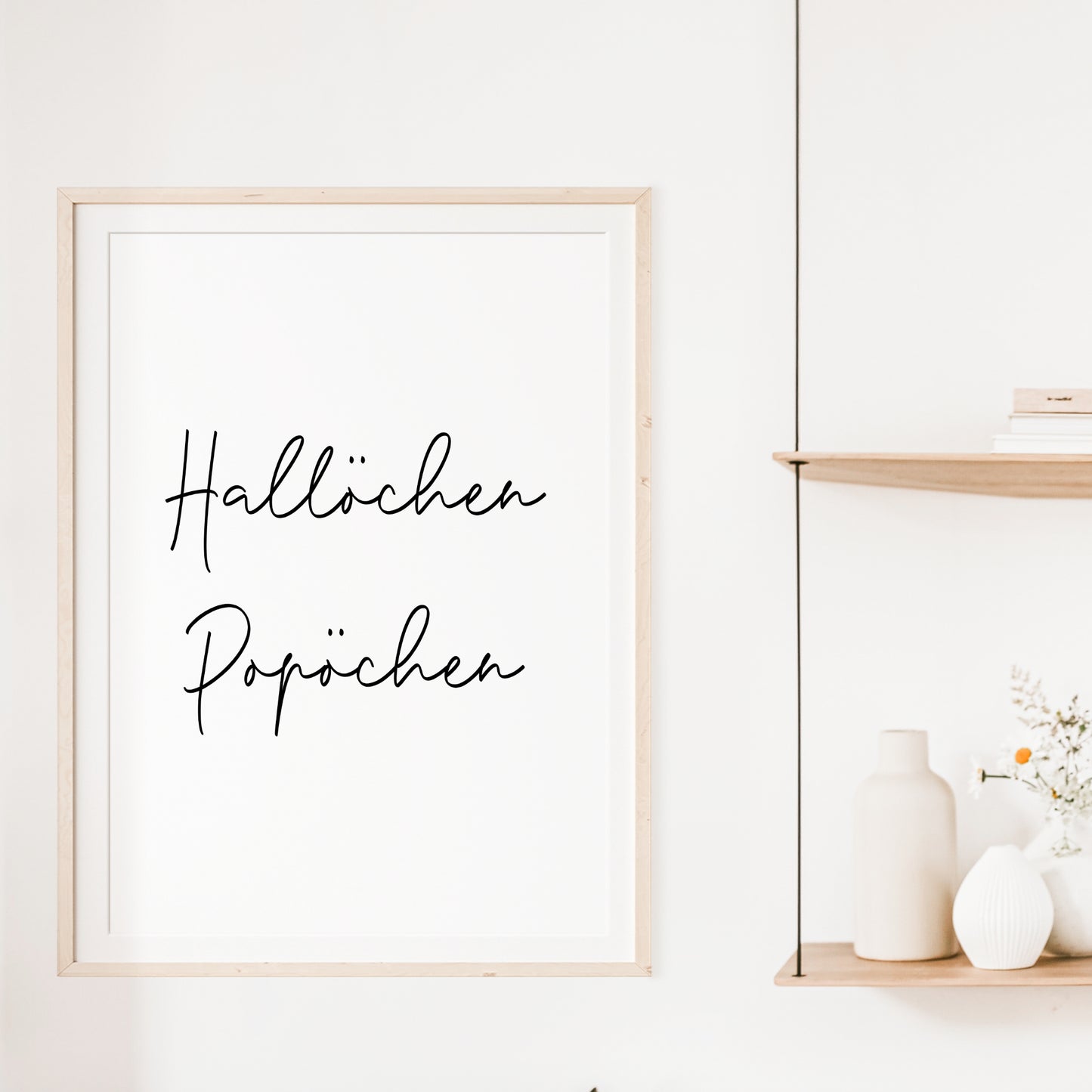 Hallöchen Popöchen Poster Badezimmer Toilette Gäste WC