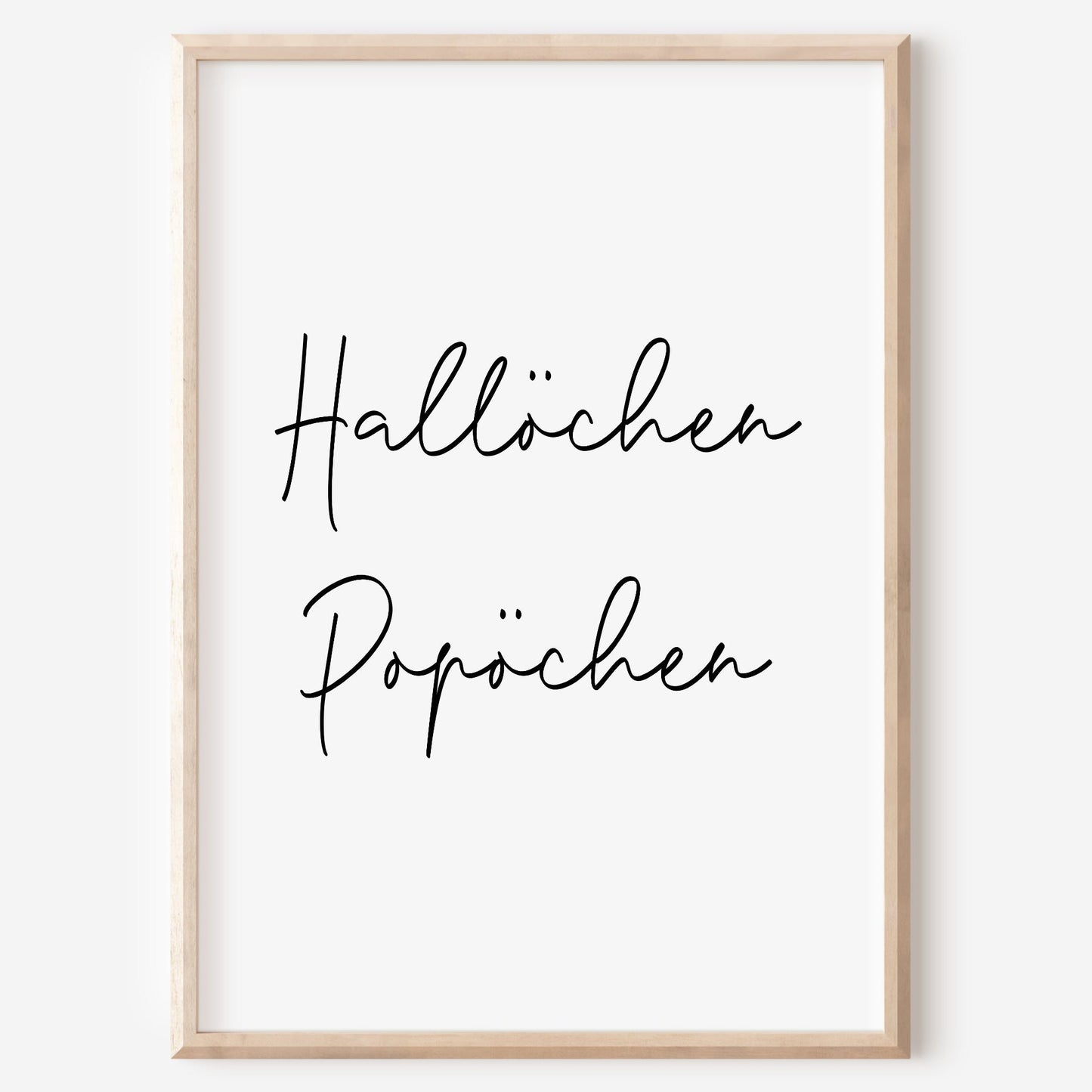 Hallöchen Popöchen Poster Badezimmer Toilette Gäste WC