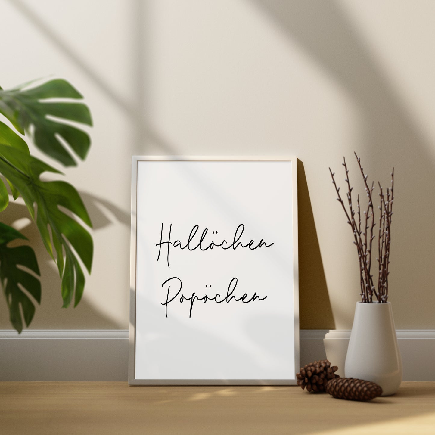 Hallöchen Popöchen Poster Badezimmer Toilette Gäste WC