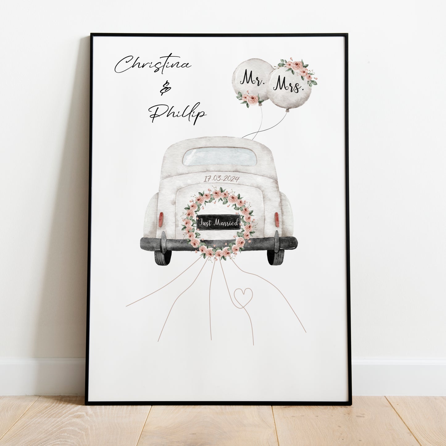 Hochzeitsgeschenk Poster Personalisiert Geldscheine Hochzeit Brautpaar Geldgeschenk Heirat