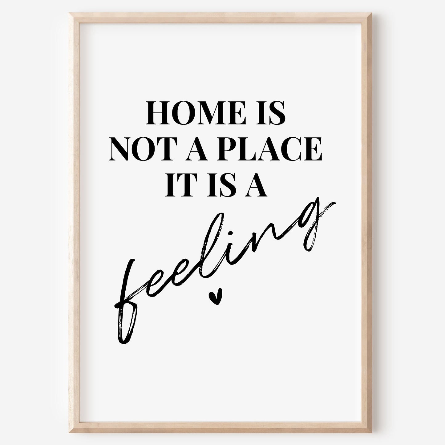 Home ist not a Place Poster Zuhause Familie
