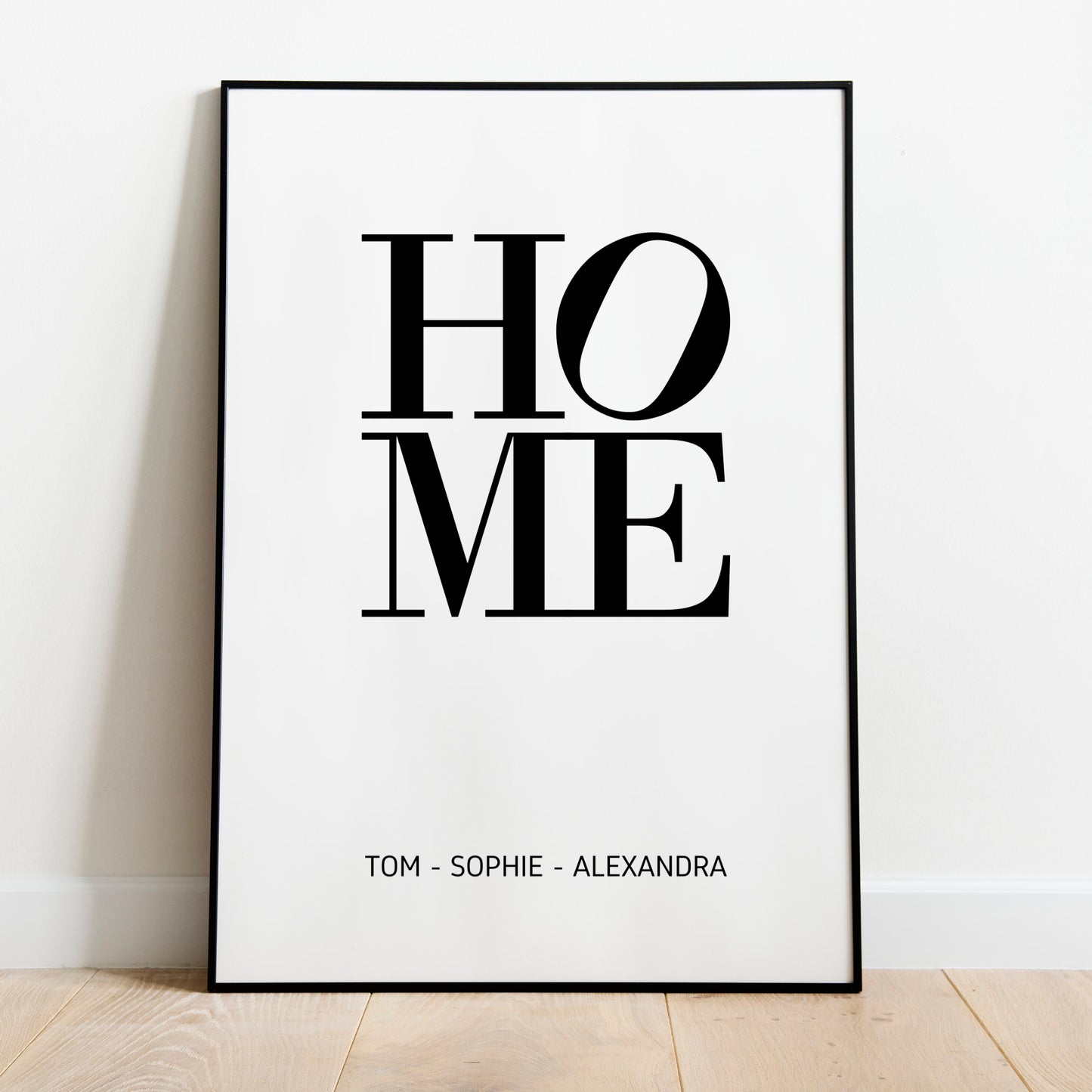HOME Poster Familie Zuhause personalisiert