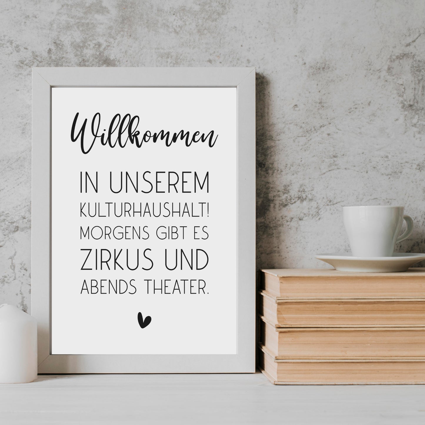 Kulturhaushalt Poster Home Zuhause Familie