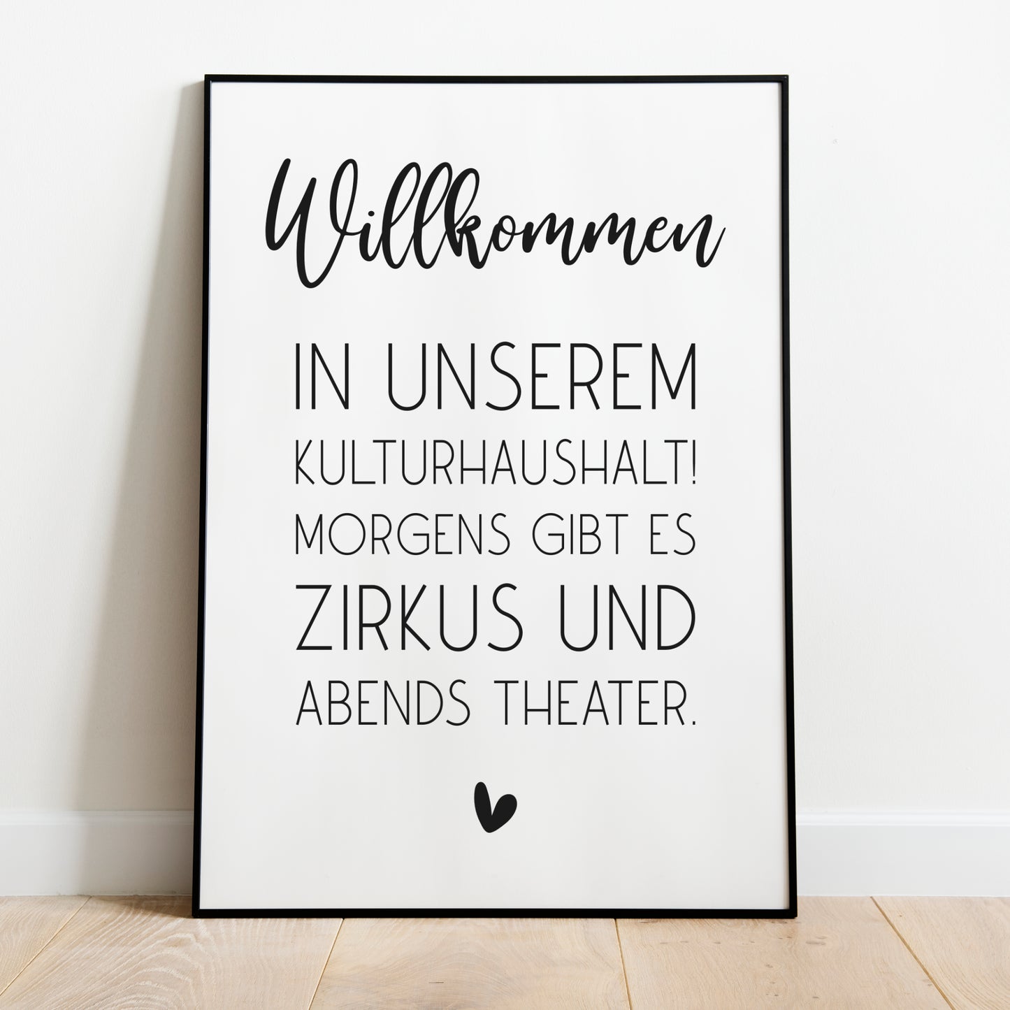 Kulturhaushalt Poster Home Zuhause Familie