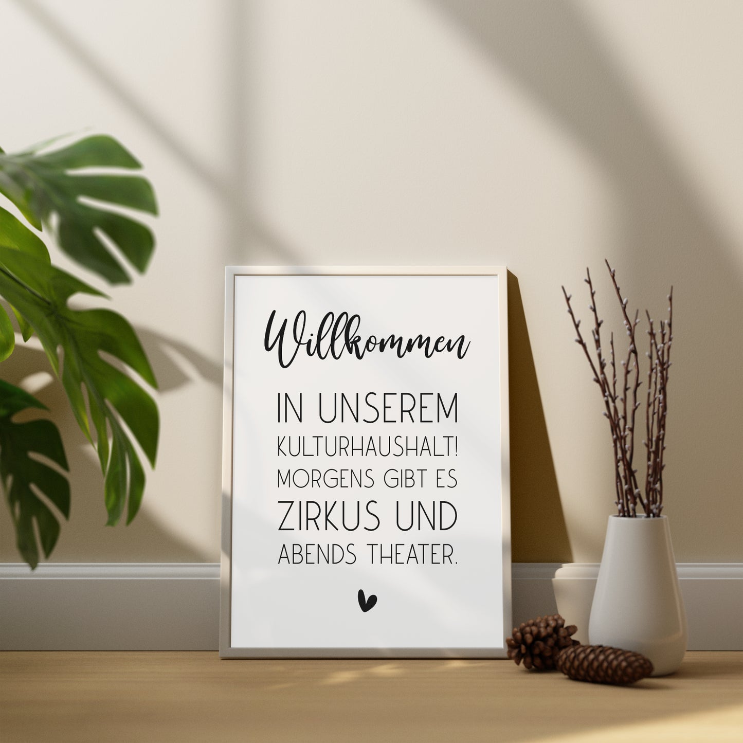 Kulturhaushalt Poster Home Zuhause Familie