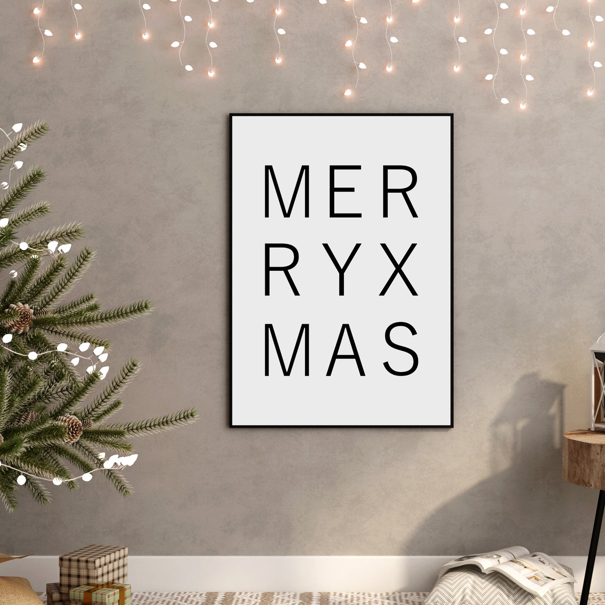 Weihnachten Poster XMAS Weihnachtsdeko Weihnachtsposter