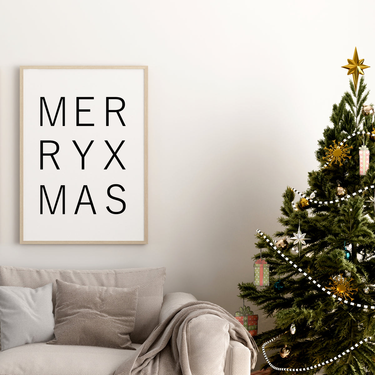 Weihnachten Poster XMAS Weihnachtsdeko Weihnachtsposter