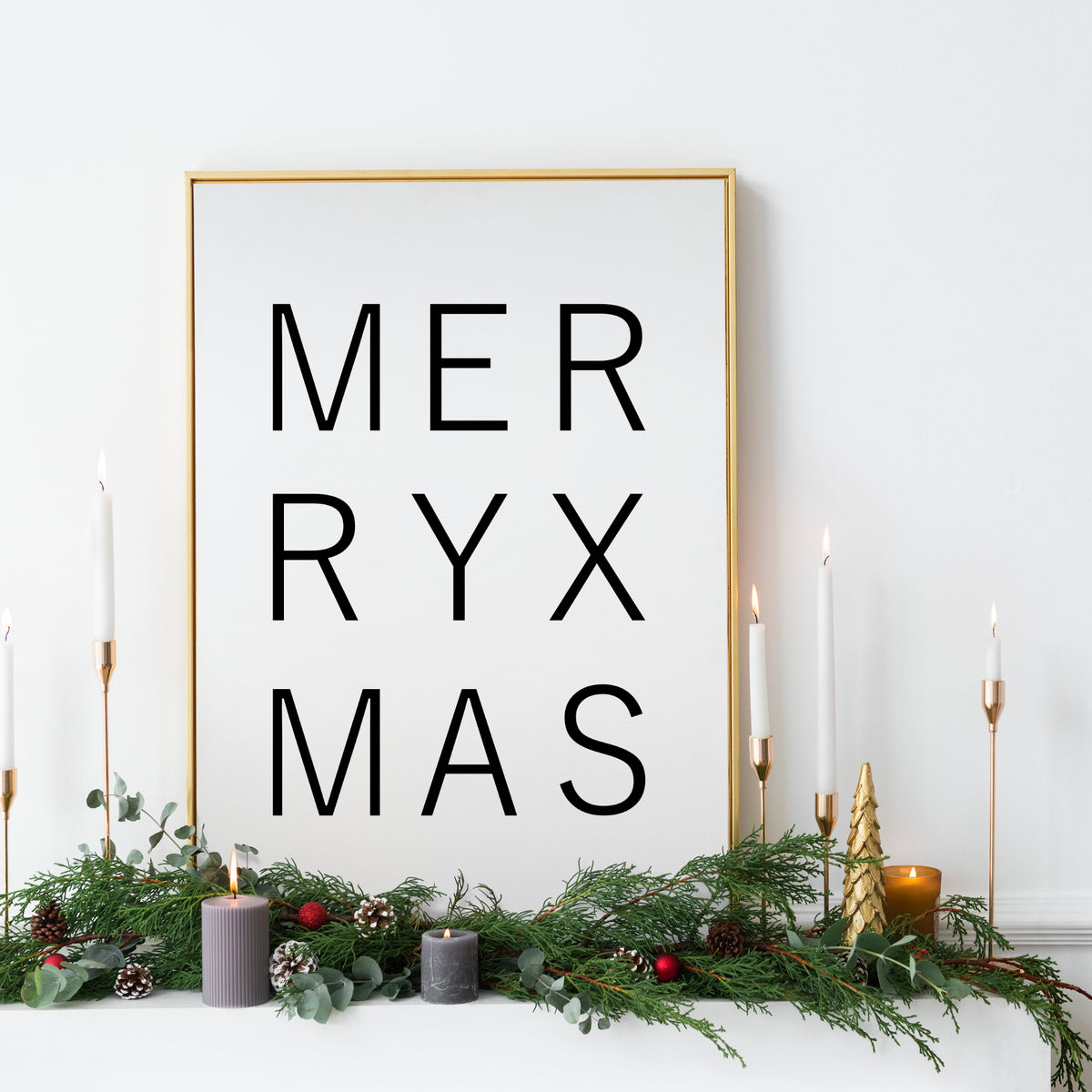 Weihnachten Poster XMAS Weihnachtsdeko Weihnachtsposter