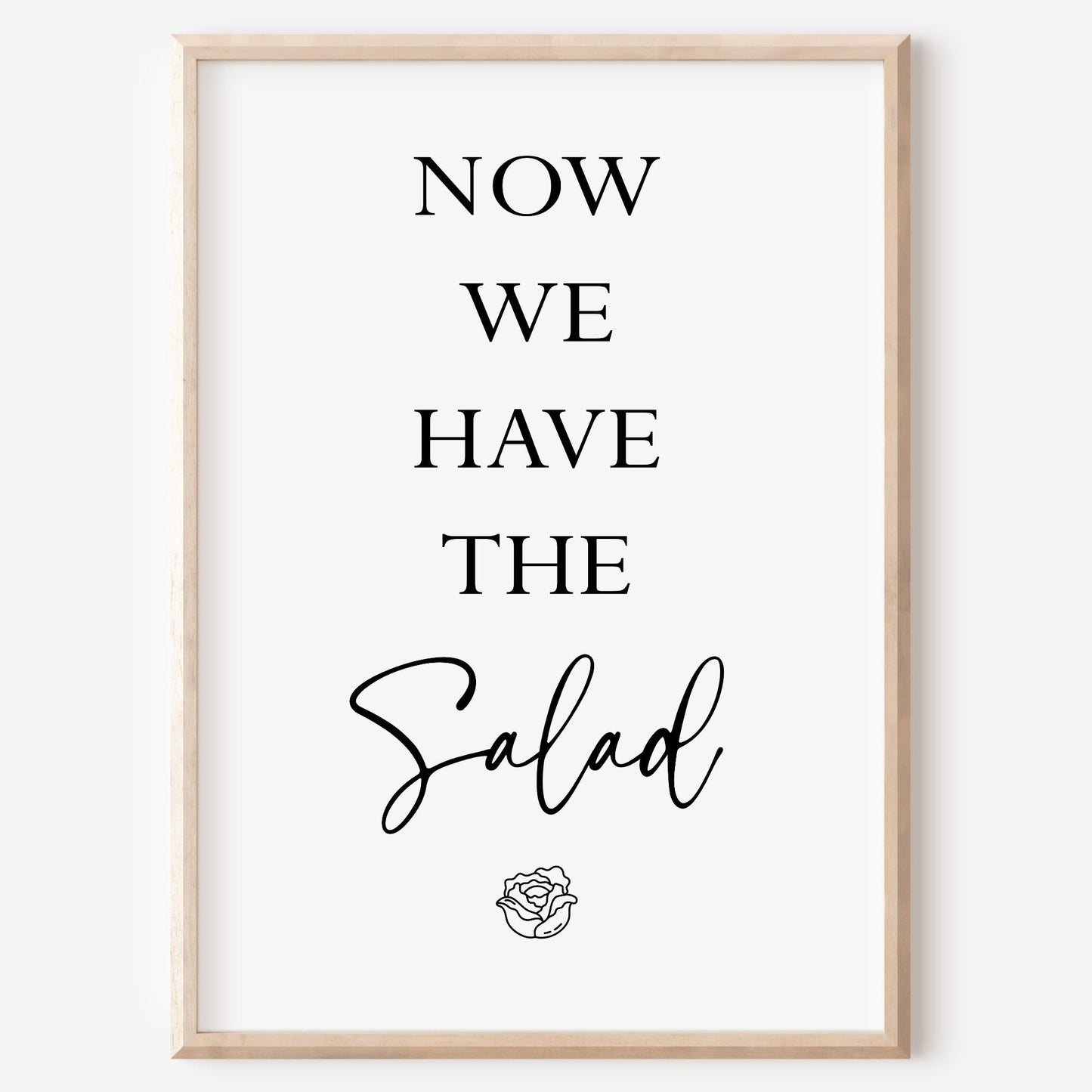 Salat Poster Küchenbild Familie Home Zuhause Wanddeko