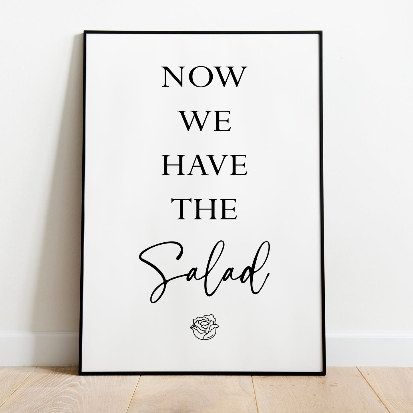 Salat Poster Küchenbild Familie Home Zuhause Wanddeko
