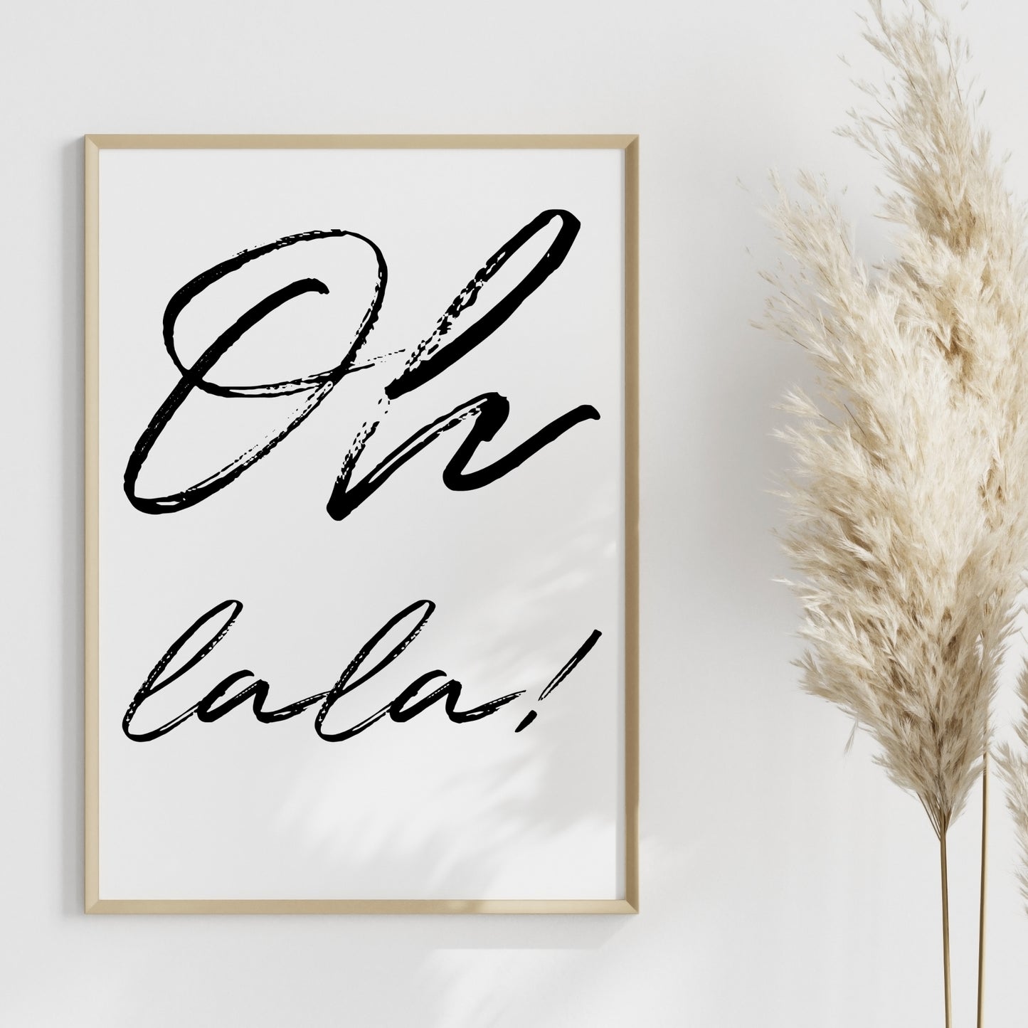 Oh lala Poster Spruch Home Zuhause