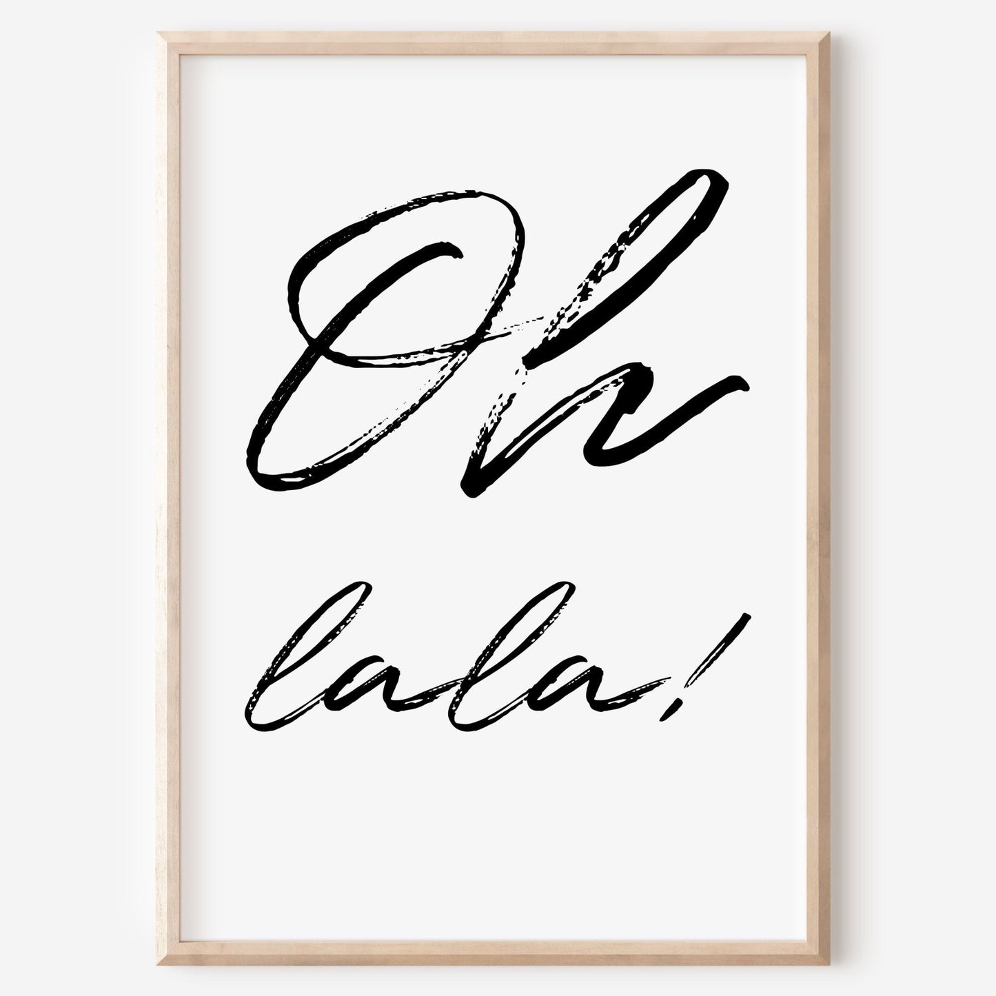 Oh lala Poster Spruch Home Zuhause