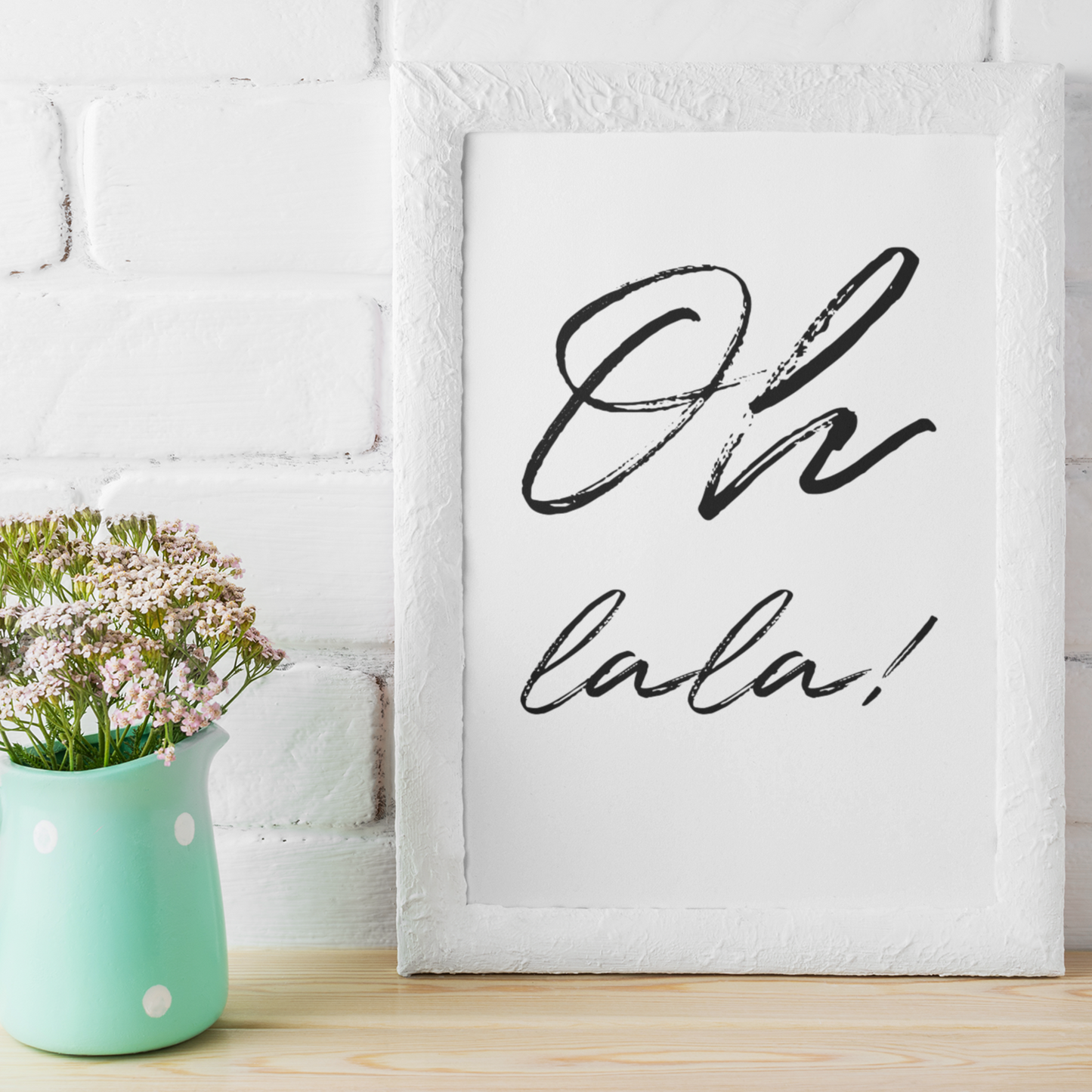 Oh lala Poster Spruch Home Zuhause
