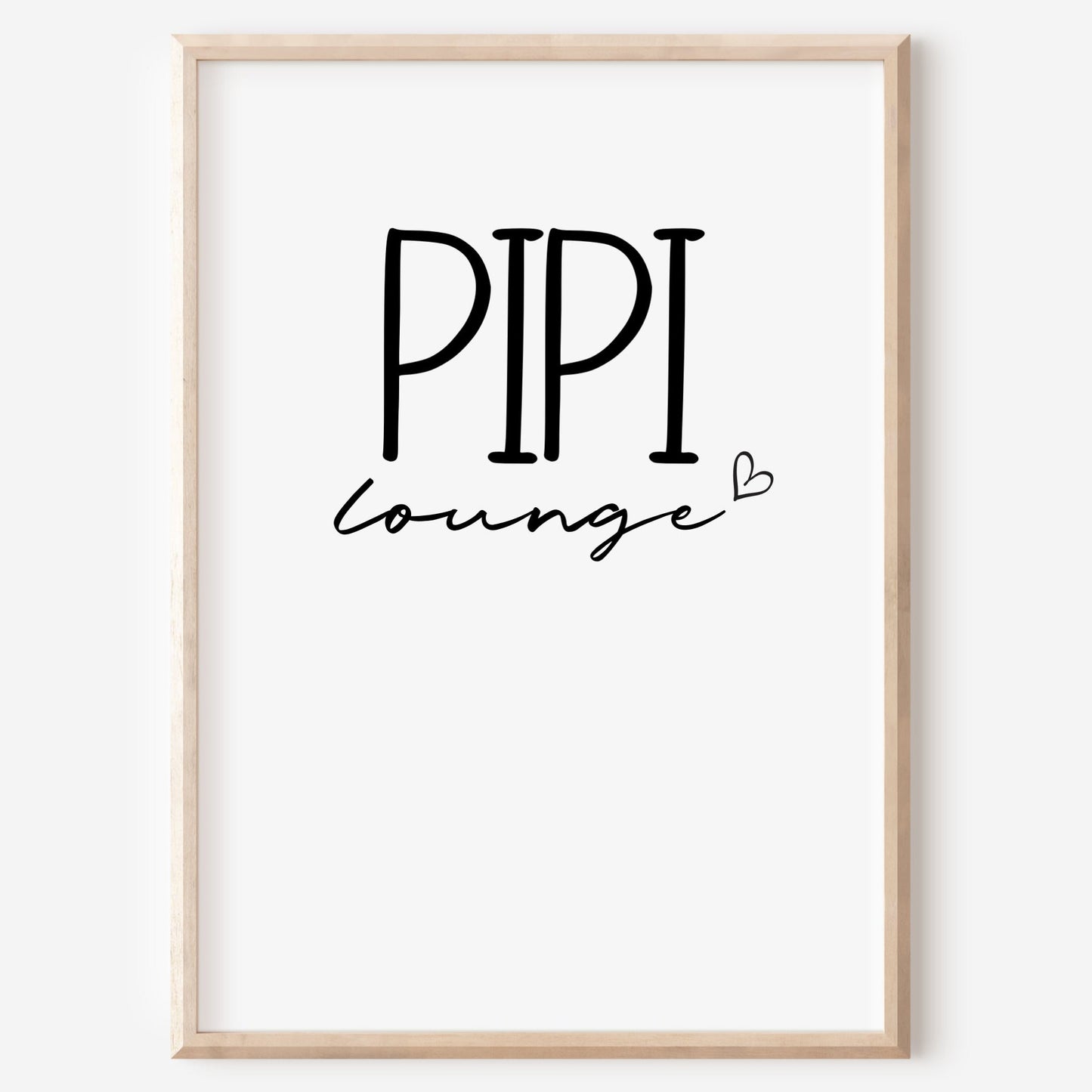 Pipi Lounge Poster Badezimmer Toilette Gäste WC