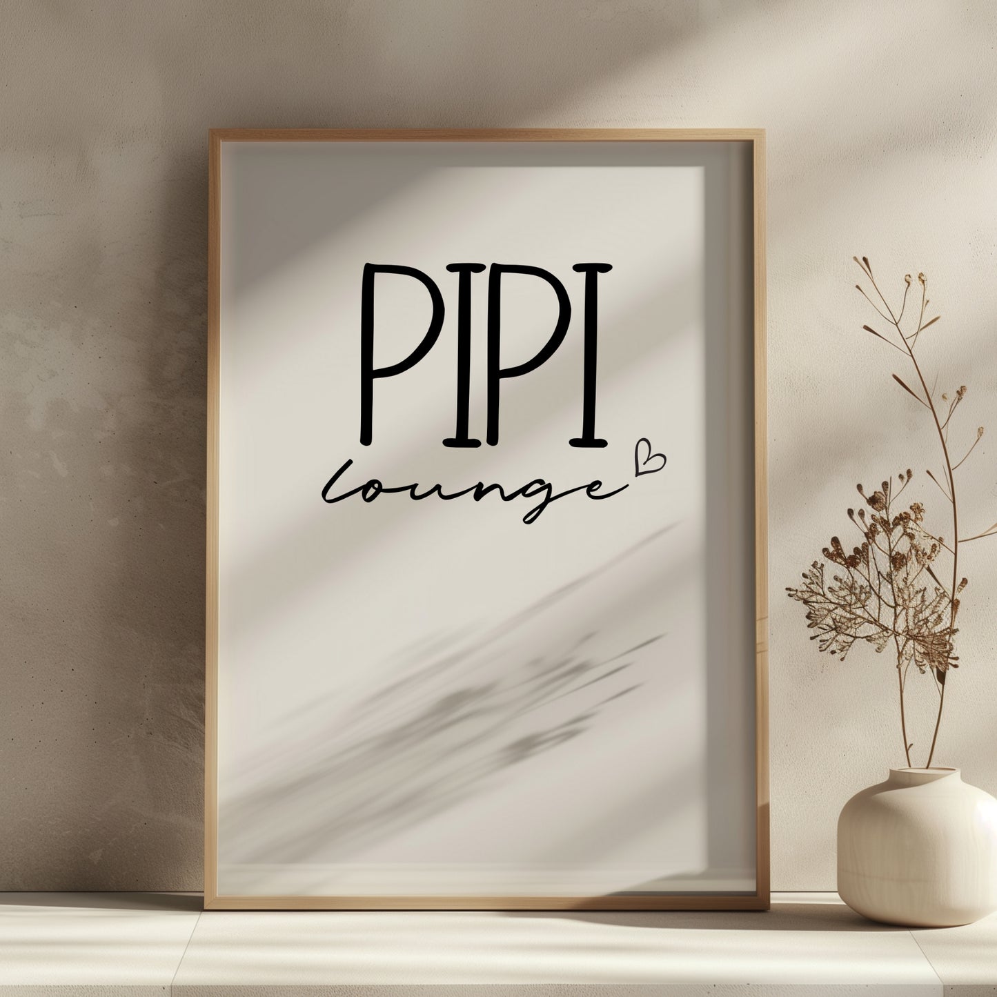 Pipi Lounge Poster Badezimmer Toilette Gäste WC