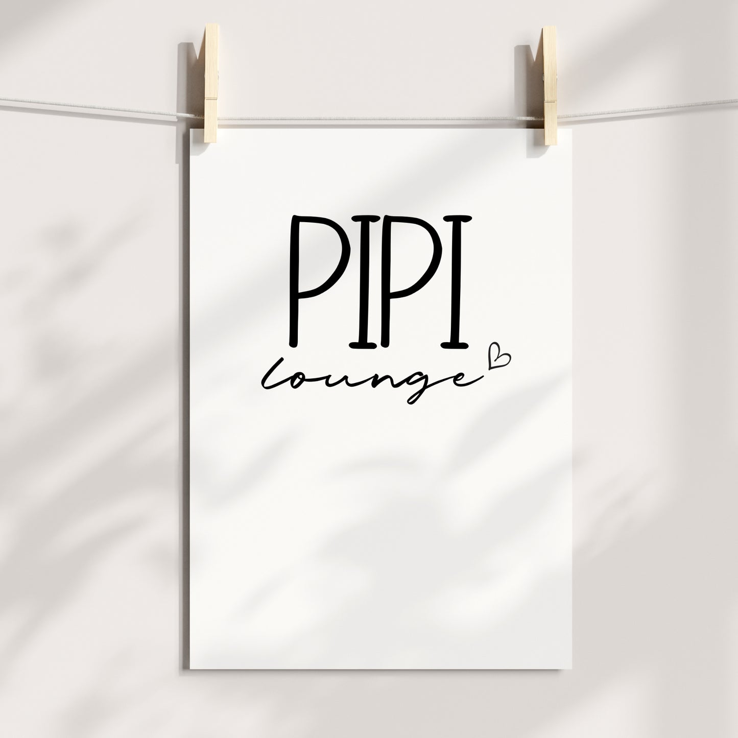 Pipi Lounge Poster Badezimmer Toilette Gäste WC