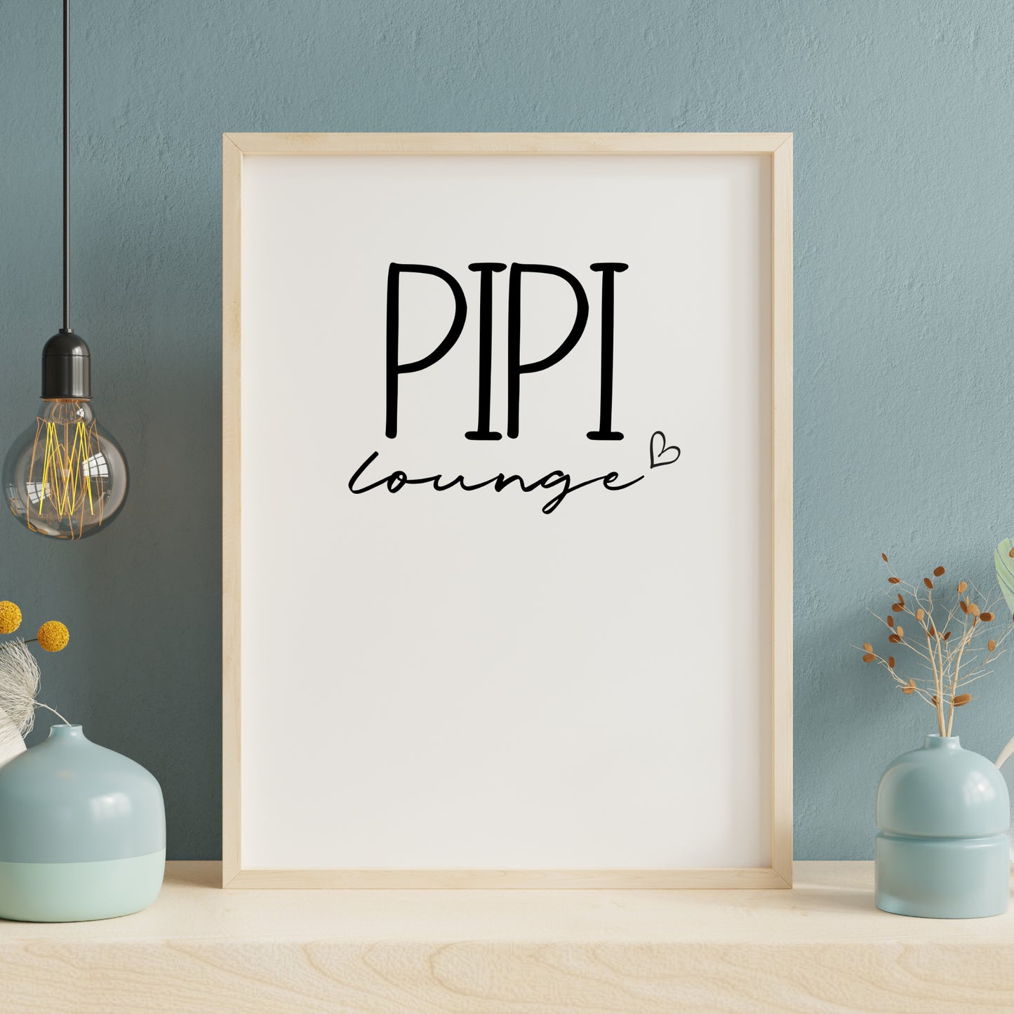 Pipi Lounge Poster Badezimmer Toilette Gäste WC