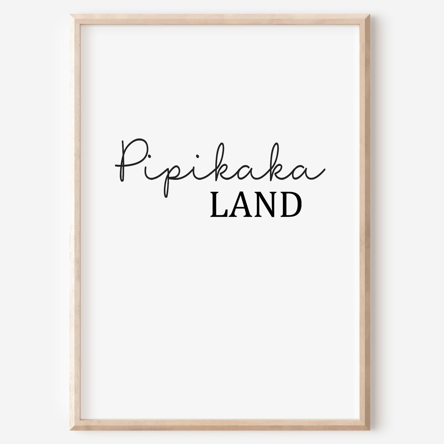 Pipikaka Land Poster Badezimmer Toilette Gäste WC