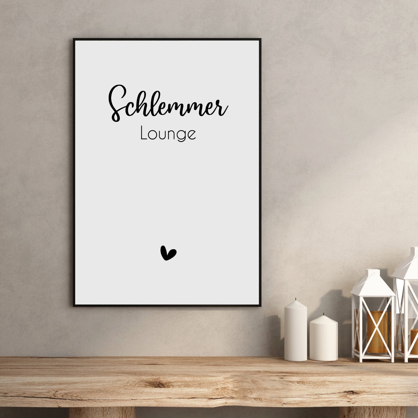 Schlemmer Lounge Poster Küchenbild Familie Home Zuhause Wanddeko
