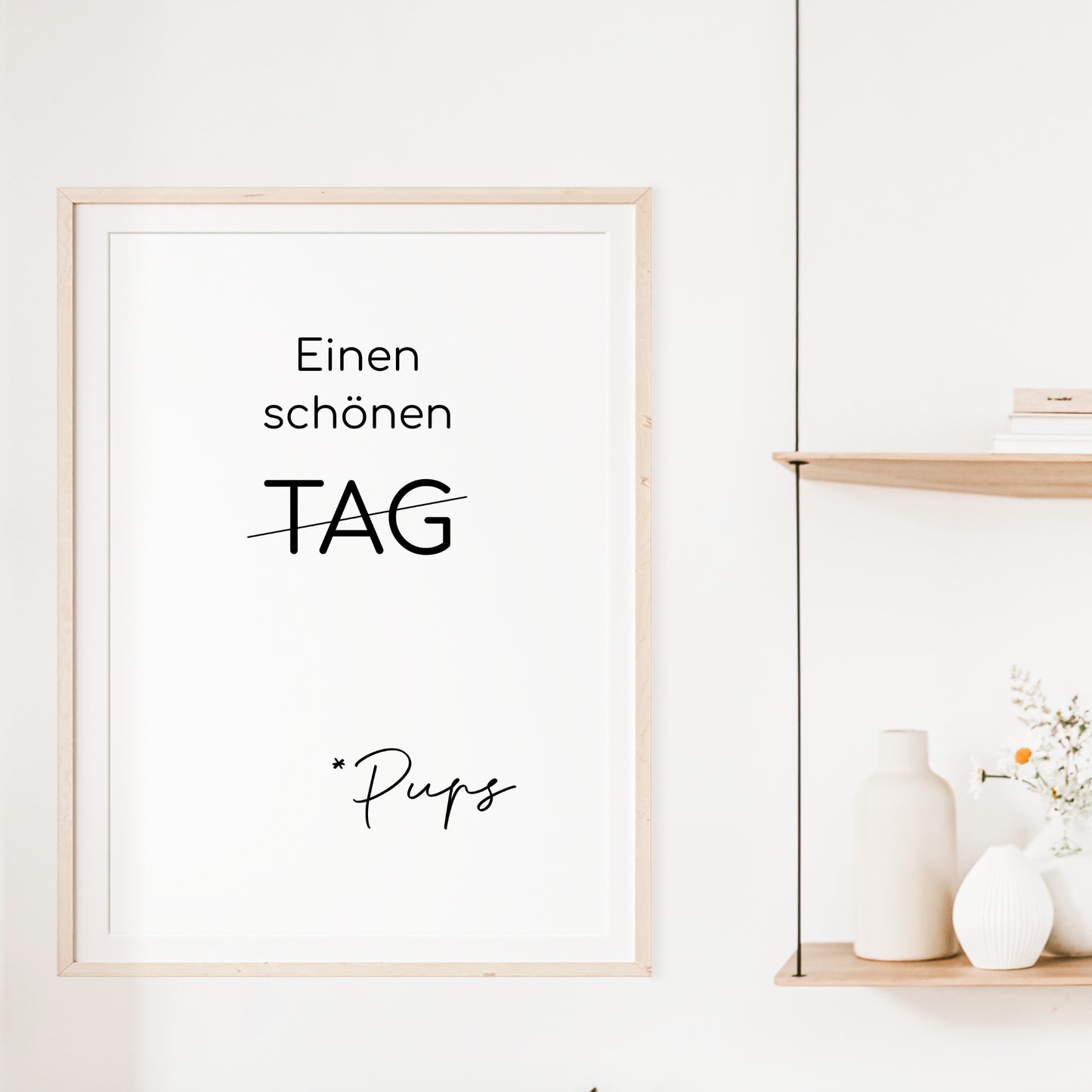 Schönen Tag Poster Badezimmer Toilette Gäste WC