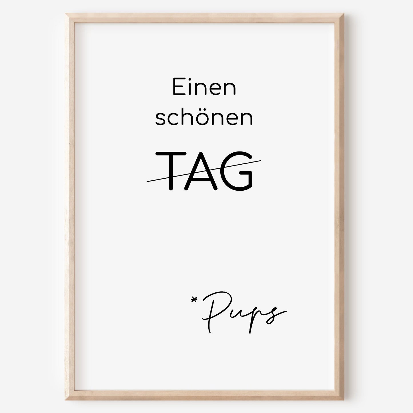 Schönen Tag Poster Badezimmer Toilette Gäste WC