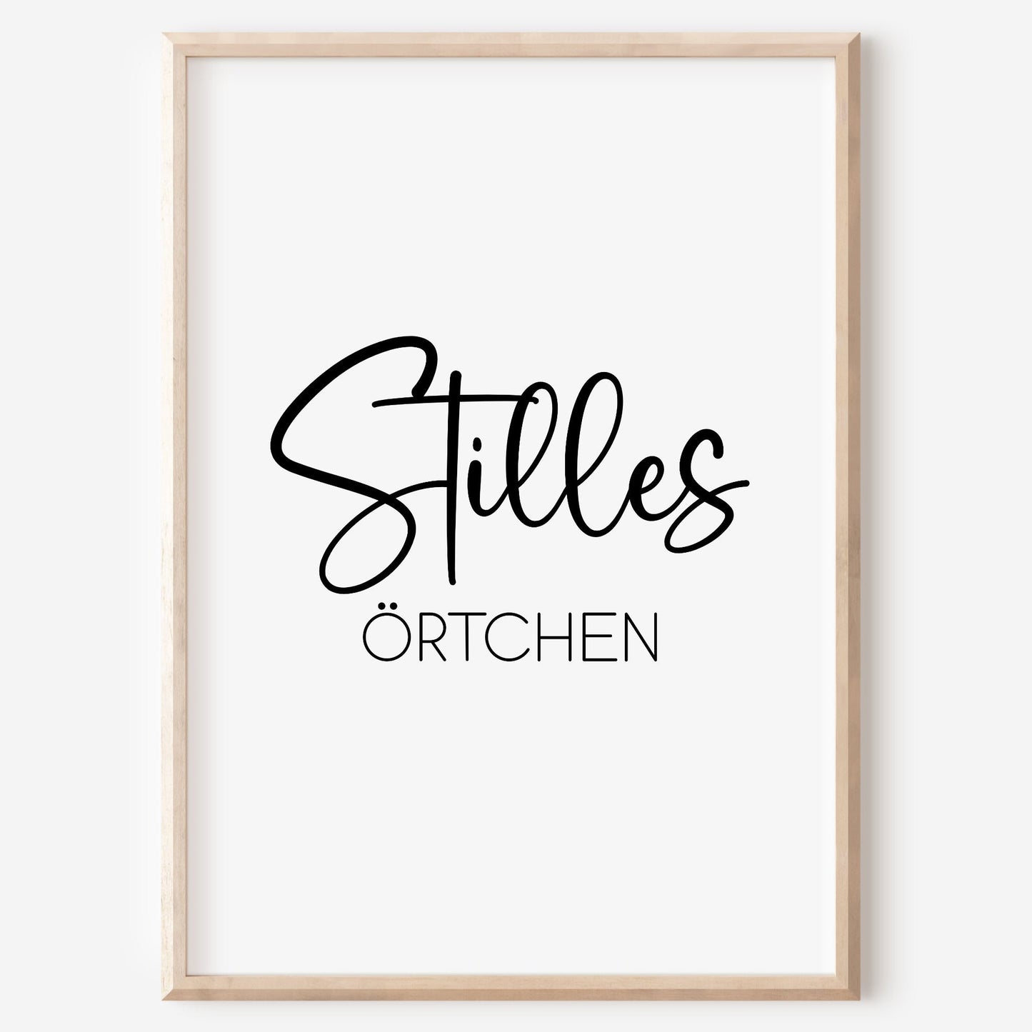 Stilles Örtchen Poster Badezimmer Toilette Gäste WC