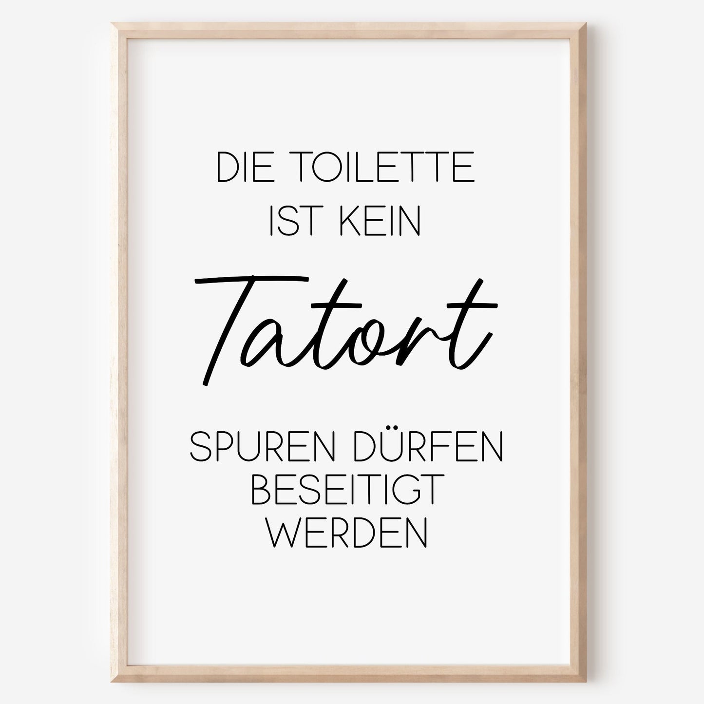 Tatort Poster Badezimmer Toilette Gäste WC