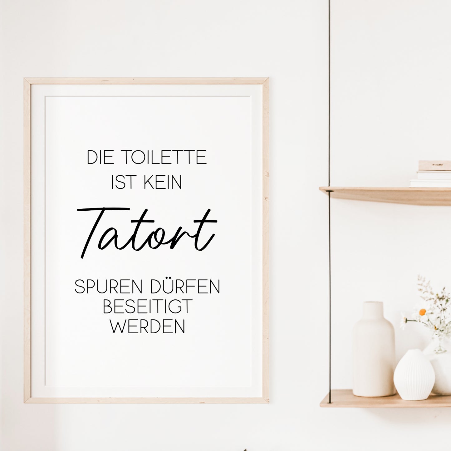 Tatort Poster Badezimmer Toilette Gäste WC