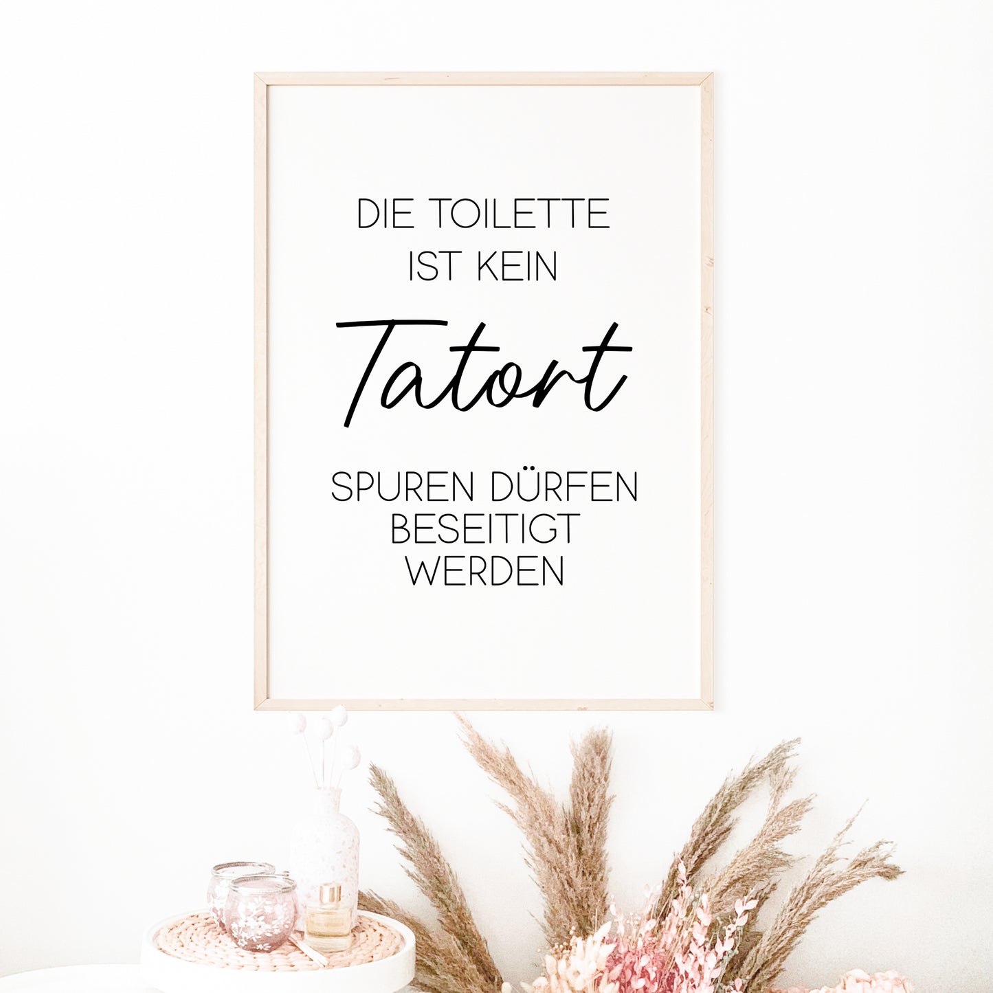 Tatort Poster Badezimmer Toilette Gäste WC