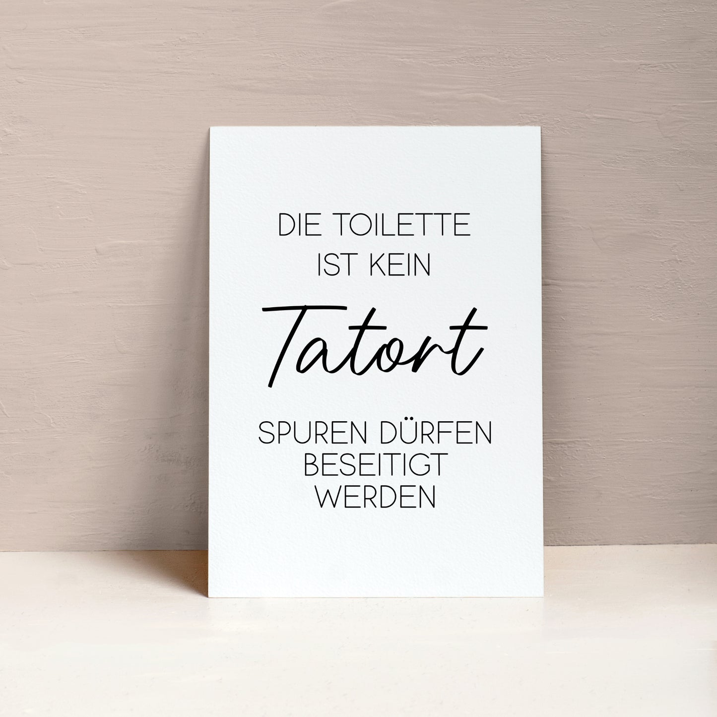 Tatort Poster Badezimmer Toilette Gäste WC