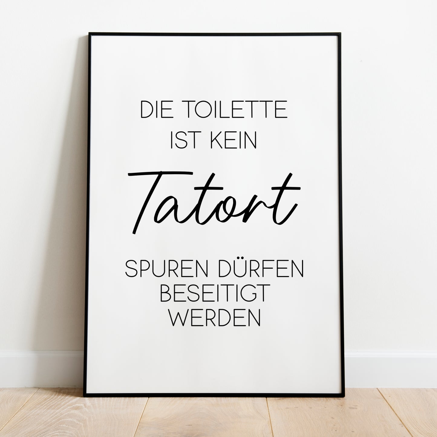 Tatort Poster Badezimmer Toilette Gäste WC
