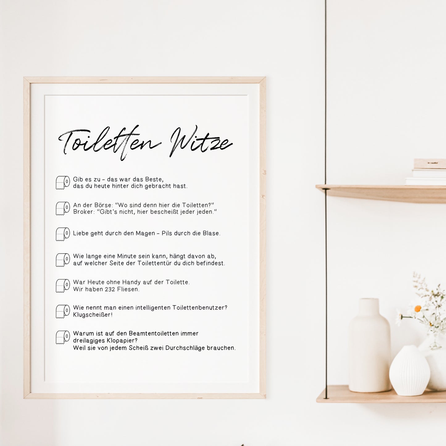 Toiletten Witze Poster Badezimmer Toilette Gäste WC