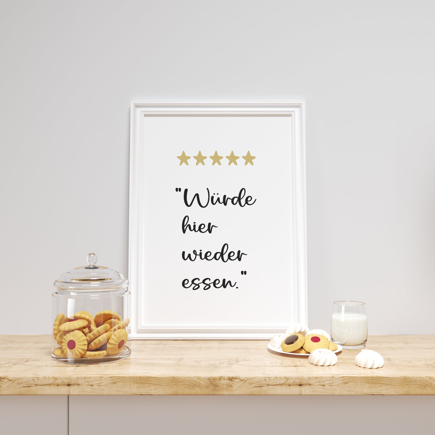 Küche Bewertung Poster Küchenbild Familie Home Zuhause Wanddeko